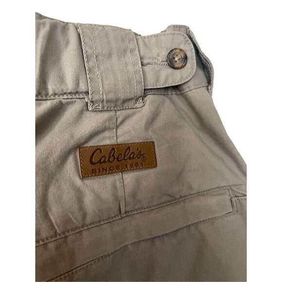 Cabela's Outdoors Mens Khaki Hiking Convertible Cargo Pants / Shorts Size 38 - Picture 3 of 10